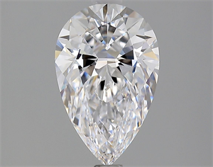Foto Diamante Natural 1.64 quilates, De pera , Color D, claridad IF y certificado GIA de