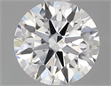 Lab Grown Diamond 1.02 Carats, Round with Ideal Cut, D Color, VS1 Clarity and Certified by IGI