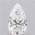 Diamante Natural 0.53 quilates, De pera , Color F, claridad VVS1 y certificado GIA