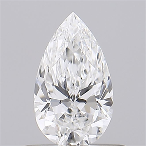 Foto Diamante Natural 0.53 quilates, De pera , Color F, claridad VVS1 y certificado GIA de