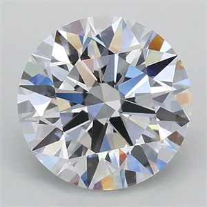 Picture of Lab Grown Diamond 1.09 Carats, Round with Ideal Cut, D Color, VVS2 Clarity and Certified by IGI