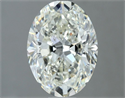 Natural Diamond 1.80 Carats, Oval with  Cut, I Color, VS2 Clarity and Certified by IGI