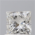 Natural Diamond 0.70 Carats, Princess with  Cut, G Color, VS2 Clarity and Certified by GIA