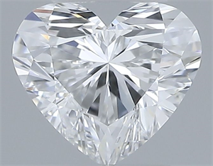 Picture of Natural Diamond 0.41 Carats, Heart with  Cut, E Color, VVS1 Clarity and Certified by GIA