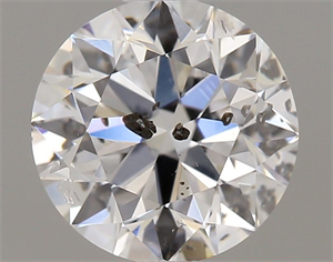 Picture of Natural Diamond 0.95 Carats, Round with Very Good Cut, E Color, I1 Clarity and Certified by GIA