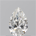Natural Diamond 0.53 Carats, Pear with  Cut, G Color, VS2 Clarity and Certified by GIA