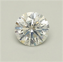 Natural Diamond 0.81 Carats, Round with Excellent Cut, F Color, SI2 Clarity and Certified by GIA