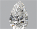 Natural Diamond 0.50 Carats, Pear with  Cut, E Color, VVS1 Clarity and Certified by GIA