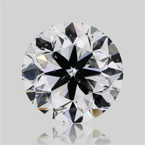 Picture of Natural Diamond 1.00 Carats, Round with Very Good Cut, D Color, SI2 Clarity and Certified by GIA