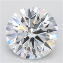Lab Grown Diamond 3.61 Carats, Round with Excellent Cut, D Color, IF Clarity and Certified by GIA