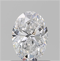 Natural Diamond 0.71 Carats, Oval with  Cut, D Color, VVS1 Clarity and Certified by GIA