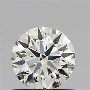 Picture of Natural Diamond 0.73 Carats, Round with Excellent Cut, J Color, VVS1 Clarity and Certified by IGI