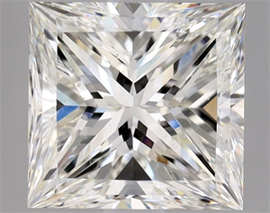 Picture of Natural Diamond 2.01 Carats, Princess with  Cut, H Color, VS2 Clarity and Certified by GIA