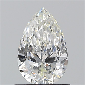 Picture of Natural Diamond 0.90 Carats, Pear with  Cut, E Color, SI2 Clarity and Certified by GIA