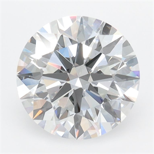 Picture of Lab Grown Diamond 2.22 Carats, Round with Ideal Cut, D Color, IF Clarity and Certified by IGI