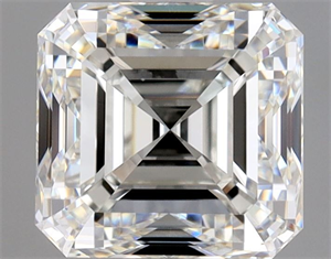 Picture of Natural Diamond 1.50 Carats, Asscher with  Cut, H Color, VVS2 Clarity and Certified by GIA