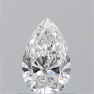 Picture of Natural Diamond 0.50 Carats, Pear with  Cut, F Color, VS1 Clarity and Certified by GIA