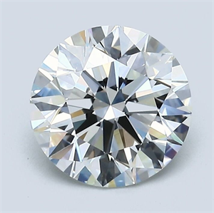 Picture of Natural Diamond 2.01 Carats, Round with Excellent Cut, I Color, VVS2 Clarity and Certified by GIA