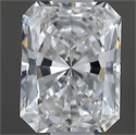 Natural Diamond 0.50 Carats, Radiant with  Cut, F Color, VVS2 Clarity and Certified by GIA