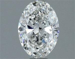 Picture of Natural Diamond 1.00 Carats, Oval with  Cut, G Color, SI2 Clarity and Certified by GIA