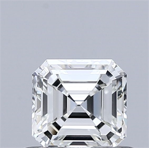 Picture of Natural Diamond 0.52 Carats, Asscher with  Cut, J Color, IF Clarity and Certified by GIA