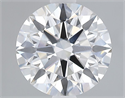 Del inventario de diamantes de laboratorio, 2.20 quilates, Redondo , Color E, claridad VVS2 y certificado GIA