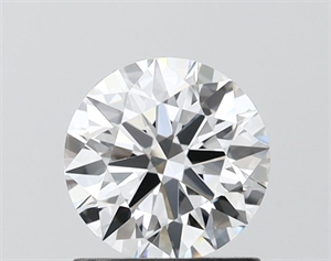 Picture of Lab Grown Diamond 1.03 Carats, Round with Ideal Cut, E Color, VVS1 Clarity and Certified by IGI