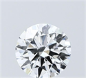 Lab Grown Diamond 1.03 Carats, Round with Ideal Cut, D Color, VVS2 Clarity and Certified by IGI