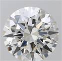Natural Diamond 3.01 Carats, Round with Excellent Cut, H Color, VVS2 Clarity and Certified by IGI