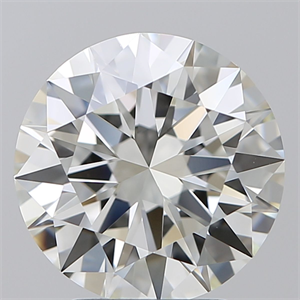 Picture of Natural Diamond 3.01 Carats, Round with Excellent Cut, H Color, VVS2 Clarity and Certified by IGI