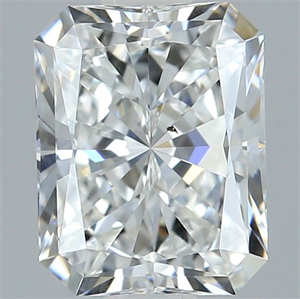 Foto Diamante Natural 1.00 quilates, Radiante , Color F, claridad SI1 y certificado GIA de