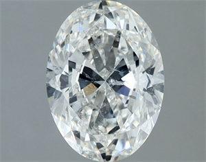 Picture of Natural Diamond 1.30 Carats, Oval with  Cut, G Color, SI2 Clarity and Certified by IGI