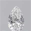 Natural Diamond 0.50 Carats, Pear with  Cut, E Color, VS2 Clarity and Certified by GIA