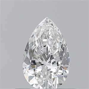 Picture of Natural Diamond 0.50 Carats, Pear with  Cut, E Color, VS2 Clarity and Certified by GIA