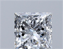 Diamante Natural 0.53 quilates, Princesa , Color D, claridad VS2 y certificado GIA