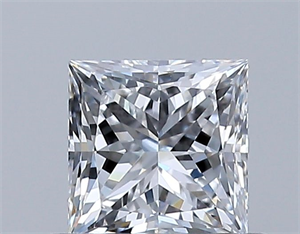 Foto Diamante Natural 0.53 quilates, Princesa , Color D, claridad VS2 y certificado GIA de