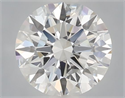 Lab Grown Diamond 1.04 Carats, Round with Ideal Cut, E Color, VVS2 Clarity and Certified by IGI