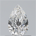 Natural Diamond 0.50 Carats, Pear with  Cut, F Color, VS1 Clarity and Certified by GIA