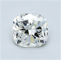 Natural Diamond 1.01 Carats, Cushion with  Cut, H Color, I1 Clarity and Certified by GIA