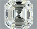 Natural Diamond 1.00 Carats, Asscher with  Cut, J Color, VVS2 Clarity and Certified by IGI