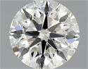 Natural Diamond 0.91 Carats, Round with Excellent Cut, H Color, SI1 Clarity and Certified by GIA
