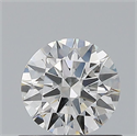 Natural Diamond 0.60 Carats, Round with Excellent Cut, H Color, SI2 Clarity and Certified by GIA