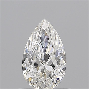 Picture of Natural Diamond 0.60 Carats, Pear with  Cut, F Color, VS2 Clarity and Certified by GIA