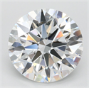 Lab Grown Diamond 4.01 Carats, Round with Ideal Cut, D Color, IF Clarity and Certified by IGI