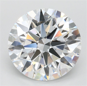 Picture of Lab Grown Diamond 4.01 Carats, Round with Ideal Cut, D Color, IF Clarity and Certified by IGI