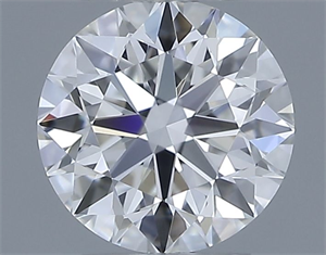 Picture of Natural Diamond 0.45 Carats, Round with Excellent Cut, E Color, VVS1 Clarity and Certified by IGI