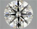 Natural Diamond 4.50 Carats, Round with Excellent Cut, H Color, VVS2 Clarity and Certified by HRD