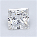 Natural Diamond 1.01 Carats, Princess with  Cut, F Color, VS2 Clarity and Certified by GIA
