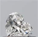 Natural Diamond 0.31 Carats, Heart with  Cut, H Color, VVS2 Clarity and Certified by GIA
