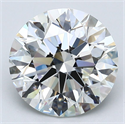 Natural Diamond 5.04 Carats, Round with Excellent Cut, I Color, VS2 Clarity and Certified by GIA